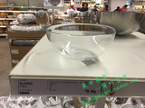 IKEA 布朗达 上菜用碗 水果盘透明玻璃★沈阳宜家代购