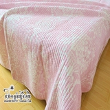 粉蓝全棉空调被单件韩式床盖特价床单纯棉外贸绗缝被三件套包邮