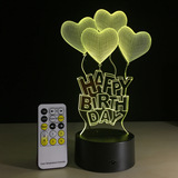 新款创意3D小夜灯LED台灯USB灯情人节浪漫生日礼物 3D立体视觉灯