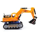 非遥控车汽车电动玩具儿童挖掘机玩具男孩挖机挖土机工程车电动