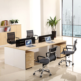 广州板式办公桌办公家具职员单人位简约现代员工组合屏风桌椅1.2