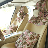 新款免捆绑女士汽车坐垫 蕾丝可爱卡通韩版 四季通用座垫用品包邮