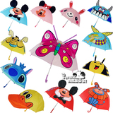 儿童动物雨伞1-5岁可爱卡通小童遮阳伞动物耳朵立体公主小伞 包邮