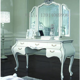 欧式梳妆台/桌 卧室小户型法式化妆柜 实木简约现代艺术雕花书桌