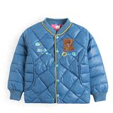 2015新款韩版儿童短款羽绒服男童冬装棉衣外套 轻薄时尚保暖棉衣