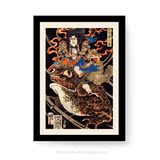 |浮世绘-天竺徳兵卫|日本神话妖怪艺术版画日式和风料理装饰画