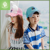 韩国春夏款条纹宝宝网眼帽子女童男童遮阳帽儿童棒球帽网帽凉帽潮