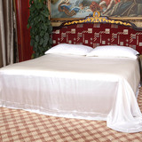 纯色真丝床单单件 白色100桑蚕丝 杭州丝绸 特价家纺 夏季床品