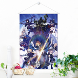 萌域 Fate/Grand Order saber动漫周边壁画卷轴海报装饰挂画