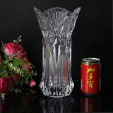 欧式透明水晶玻璃花瓶大号插富贵竹花瓶百合玫瑰花瓶花器客厅摆件