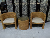 藤椅子茶几三五件套 真藤椅子阳台休闲咖啡厅桌椅组合藤家具特价
