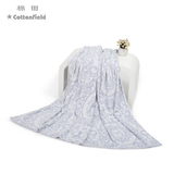 棉田皇冠城堡skt21301单人毛巾被纯棉提花午睡毯轻薄透气全棉盖毯