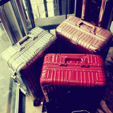 日默瓦新款玫瑰金拉杆箱铝框旅行箱学生万向轮行李密码行李箱批发