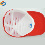 安彩防撞PE塑料棒球帽内盔内衬轻质简易安全帽轻便工作布帽盔