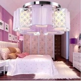 新款丝线吸顶灯led客厅灯粉色简约卧室灯紫色温馨浪漫房间灯圆形