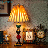 芮诗凯诗 多瑙河欧式复古树脂玻璃创意个性卧室客厅床头装饰台灯