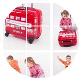 YZ英国正品cuties伦敦巴士儿童旅行箱儿童拉杆箱汽车万向轮16寸可