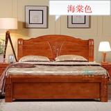 成都橡木床实木床1.8米床双人床精品婚床橡木款加厚床心龙家具