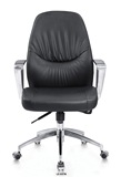 LS-037B：黑色西皮舒适老板办公椅多功能升降滑轮经理电脑椅转椅