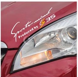 长安CS35灯眉贴纸 CS35专用改装车贴反光贴 汽车贴纸