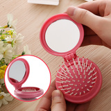 日本进口折叠化妆镜梳妆美容镜子创意迷你随身便携翻盖圆镜梳妆镜