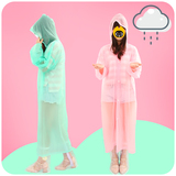 聚可爱 PVC环保加厚成人雨衣非一次性男女通用旅游徒步便携雨披