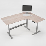 爱特屋转角电动可升降办公桌简约现代站立式电脑桌智能书桌工作台