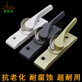 龙山月牙锁 塑钢单层玻璃铝合金推拉门窗月牙锁安全锁扣搭扣钩锁