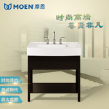 MOEN摩恩 拉普兰系列800浴室柜组合套餐 美式现代 极地白落地柜