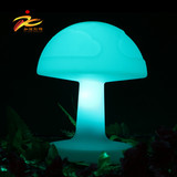 包邮LED七彩发光蘑菇灯 遥控可充电小夜灯 卧室装饰台灯 酒吧家具