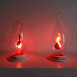 E14 火焰灯泡神台吉祥装饰灯泡拉尾创意个性浪漫LED节能装饰灯泡