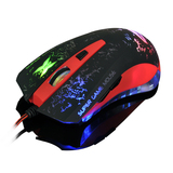 猛豹MX1新品台式lo游戏激光变色呼吸灯鼠标USB有线静音鼠标七彩灯
