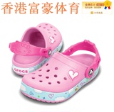 香港crocs卡洛驰童鞋 正品代购 女童飞行凯蒂猫小克骆格洞洞凉鞋