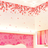 墙贴纸贴画温馨卧室婚房墙壁装饰天花板房顶腰线踢脚线贴花桃花朵