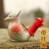 生肖水鸟 陶瓷玩具 音乐口哨 创意摆件 儿童水哨 怀旧复古趣味
