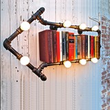 美式复古装饰壁灯墙壁灯酒吧创意loft箭头造型铁艺水管壁灯个性灯