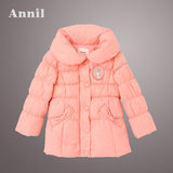 安奈儿冬季款 女童短款中厚羽绒服保暖外套AG445489专柜正品