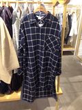新百家好衣橱2015年秋冬新款女式格子长款衬衫HPWS721C