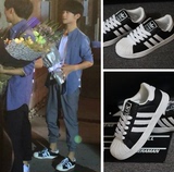 TFBOYS偶像来了俊凯王源易烊千玺同款运动鞋青少年板鞋情侣低帮鞋