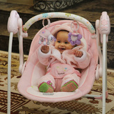 迪奥贝莱婴儿摇椅电动摇篮床宝宝安抚椅新生儿轻便躺椅可折叠摇床