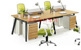 重庆办公家具 组合办公桌4人位 简易职员工作桌 办公室员工电脑桌