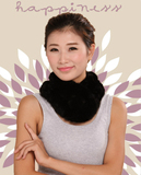 新品超值特价韩版WJ-B5011纯色冬季春秋女真兔毛三管皮草围脖围巾