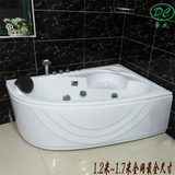 亚克力扇形按摩浴缸1.2米1.3米1.5米米独立嵌入式亚克力浴缸浴盆