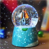 圣诞节礼物冬日水晶球音乐盒浪漫彩灯雪花几米坐椅送女友生日快乐