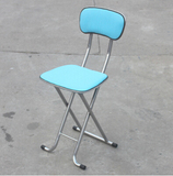 包邮加厚绒面椅子时尚简易折叠椅皮面椅家用椅学生椅餐椅凳子