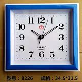上海工字方形挂钟静客厅钟表超静音挂钟卧室挂表创意电子时钟挂钟