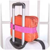 5I01紫紫塑料弹力行李箱安全捆绑带旅行箱拉杆箱保护套一字打包带