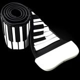 携式MIDI软键盘电子软钢琴手卷钢琴88键加厚专业版练习和旋折叠便
