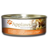 妮可家宠物-英国Applaws爱普士(APP)全天然猫罐头 鸡肉+南瓜 70g