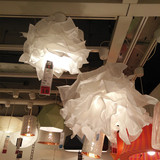 广州宜家代 IKEA克鲁宁 吊灯罩 43CM/85CM 纸制灯罩卧室吊灯,白色